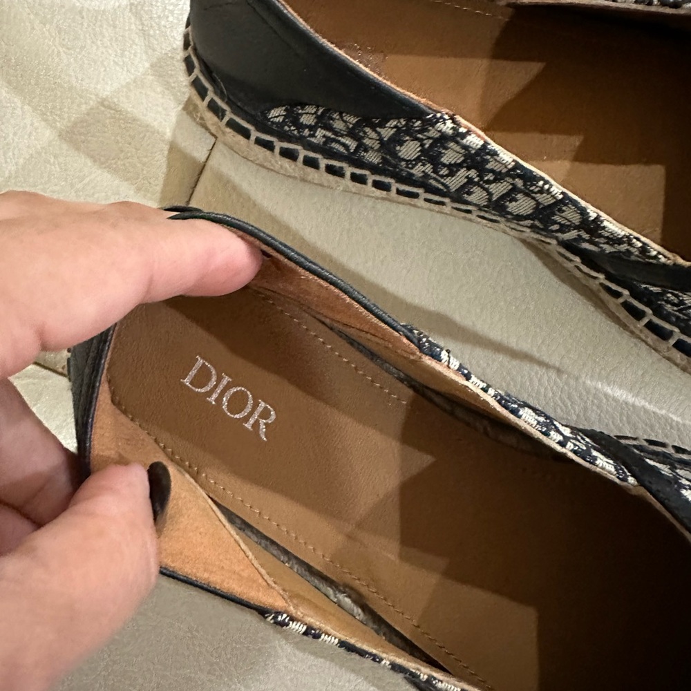 Christian Dior Oblique Monogram Paradise Espadrille Beige/Black - Picture 10 of 10